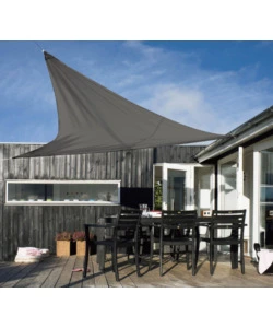 TELO PARASOLE TRIANGOLARE EUROGARDEN IN POLIESTERE GRIGIO 3X3X3 M