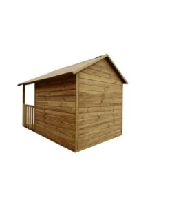 CASETTA DA GIARDINO PER BAMBINI IN LEGNO DOMUS "BLANKA" 139X237X165 CM