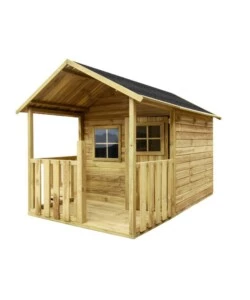 CASETTA DA GIARDINO PER BAMBINI IN LEGNO DOMUS "BLANKA" 139X237X165 CM
