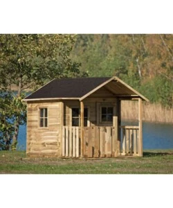 CASETTA DA GIARDINO PER BAMBINI IN LEGNO DOMUS "BLANKA" 139X237X165 CM