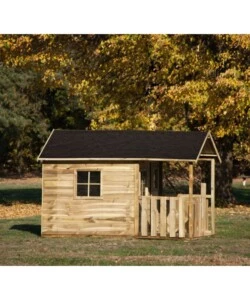 CASETTA DA GIARDINO PER BAMBINI IN LEGNO DOMUS "BLANKA" 139X237X165 CM