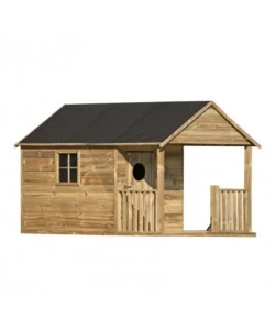 CASETTA DA GIARDINO PER BAMBINI IN LEGNO DOMUS "SZYMON" 170X270X170 CM