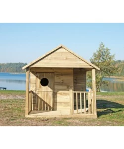CASETTA DA GIARDINO PER BAMBINI IN LEGNO DOMUS "SZYMON" 170X270X170 CM