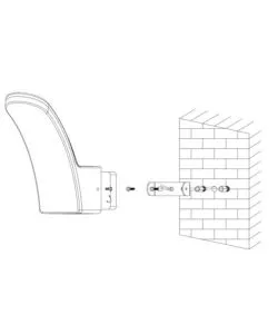 APPLIQUE LED DA ESTERNO EGLO "FIUMICINO" NERO 3000K