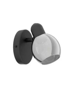 FARETTO SPOT "POLLICA" NERO, 10W