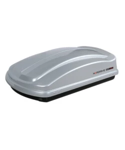 BOX TETTO PER AUTO 330 LITRI IN ABS ARGENTO LUCIDO - N60001