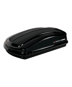 BOX TETTO PER AUTO 330 LITRI  IN ABS NERO LUCIDO - N60002