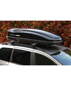 BOX TETTO PER AUTO 430 LITRI IN ABS NERO LUCIDO - N60012