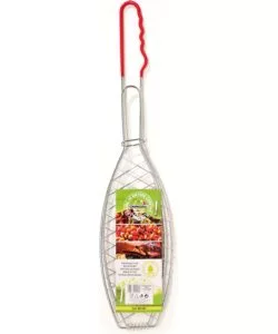 GRIGLIA PESCE A RETE PER BARBECUE OMPAGRILL IN ACCIAIO 14,4X64,5 CM
