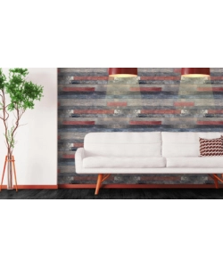 LASTRA DECORATIVA IN POLIPROPILENE CON STAMPA EFFETTO COLOR WOOD, 100X50 CM