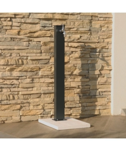 FONTANA DA GIARDINO VEDOVELLA "YORK" NERO, 11X8X82 CM - KAM