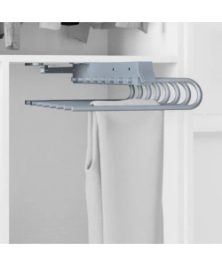 PORTA PANTALONI DX ESTRAIBILE PER ARMADIO GRIGIO METALLIZZATO - EMUCA.