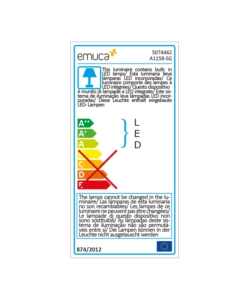 BARRA APPENDIABILI PER ARMADI REGOLABILE 1.008-1.158 MM BATTERIA RIMOVIBIL E SENSORE DI MOVIMENTO ANODIZZATO OPACO - EMUCA.