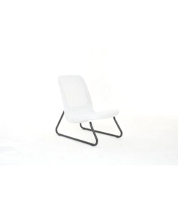 SET DA GIARDINO "RIO BALCONY" CON 2 POLTRONE E TAVOLO, COLORE BIANCO - KETER