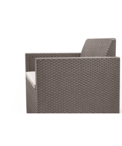 SET DA GIARDINO KETER "ALABAMA LOUNGE" CON DIVANO 2 POSTI, COLORE CAPPUCCINO - KETER