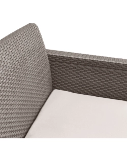 SET DA GIARDINO KETER "ALABAMA LOUNGE" CON DIVANO 2 POSTI, COLORE CAPPUCCINO - KETER