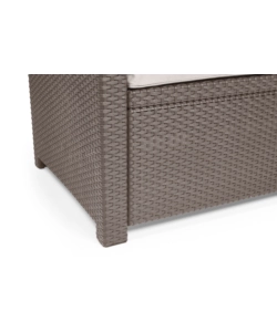 SET DA GIARDINO KETER "ALABAMA LOUNGE" CON DIVANO 2 POSTI, COLORE CAPPUCCINO - KETER
