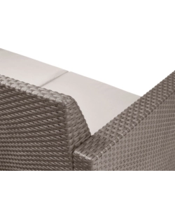 SET DA GIARDINO KETER "ALABAMA LOUNGE" CON DIVANO 2 POSTI, COLORE CAPPUCCINO - KETER