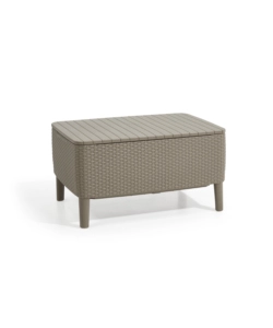 SET DA GIARDINO "SALEMO LOUNGE" CON 2 POLTRONE, DIVANO A 2 POSTI E TAVOLINO, COLORE CAPPUCCINO - KETER