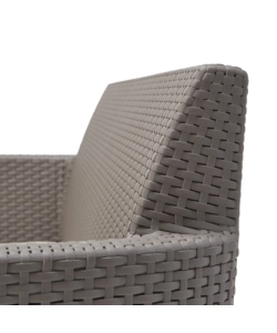 SET DA GIARDINO "SALEMO LOUNGE" CON 2 POLTRONE, DIVANO A 2 POSTI E TAVOLINO, COLORE CAPPUCCINO - KETER