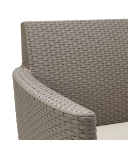 SET DA GIARDINO "SALEMO LOUNGE" CON 2 POLTRONE, DIVANO A 2 POSTI E TAVOLINO, COLORE CAPPUCCINO - KETER