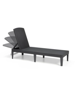 SDRAIO LETTINO PRENDISOLE "JAIPUR SUNLOUNGER" COLORE GRAFITE, 187,5X58X29 CM - KETER