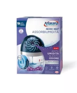DEUMIDIFICATORE ARIASANA "KIT AERO 360" LAVANDA CON 2 RICARICHE DA 450 GRAMMI