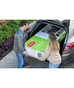 CASETTA DA GIARDINO KETER "DARWIN 4x6" IN EVOTECH+ COLORE MARRONE CON PORTA BATTENTE SINGOLA 125,8X184,5X205,1 CM