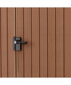 CASETTA DA GIARDINO KETER "DARWIN 4x6" IN EVOTECH+ COLORE MARRONE CON PORTA BATTENTE SINGOLA 125,8X184,5X205,1 CM