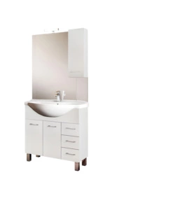 MOBILE BAGNO "GAIA" 2 ANTE, 3 CASSETTI E 1 COLONNINA, 85X50X200 CM