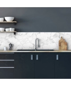 PARASCHIZZI XL "WHITE MARBLE" IN PVC, 180X45 CM