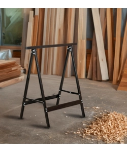 CAVALLETTO PIEGHEVOLE IN METALLO, PORTATA MASSIMA 100 KG - 63,5X43XH72 CM