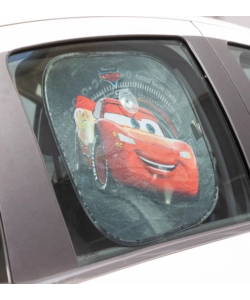 COPPIA TENDINE AUTO LATERALI "DISNEY CARS" 44X35 CM