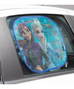 COPPIA TENDINE AUTO LATERALI "DISNEY FROZEN 2" 44X35 CM