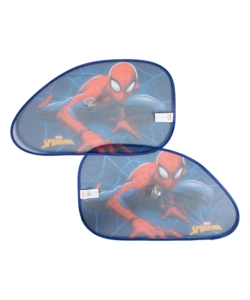 COPPIA TENDINE AUTO LATERALI TRAPEZIO "SPIDERMAN" 65X38 CM