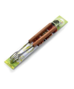 PINZA IN ACCIAIO INOX DA CM. 39 - CON MANICO IN LEGNO