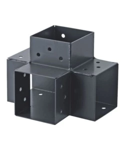 GIUNZIONE ANGOLARE PLUG-IN 9X9 A 4 CONNESSIONI ANGOLO A 90°, ANTRACITE - SUKI