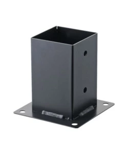SUPPORTO DI ANCORAGGIO A TERRA DA APPOGGIO, 91X91 MM - ANTRACITE