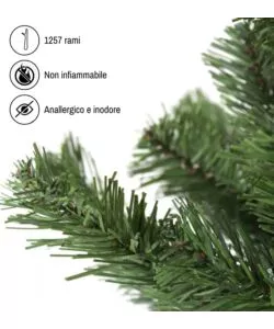 ALBERO DI NATALE ARTIFICIALE XMAS JOY "NEW REGAL" VERDE 180 CM