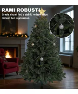 ALBERO DI NATALE ARTIFICIALE XMAS JOY "GLISTEN" VERDE 240 CM