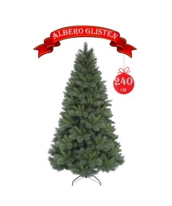 ALBERO DI NATALE "GLISTEN" CON 1409 RAMI AD AGGANCIO, 240 CM