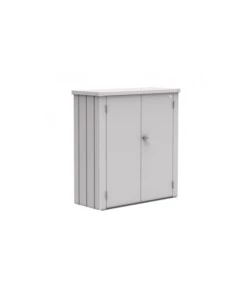 ARMADIO DA ESTERNO BIOHORT "ROMEO M" IN ACCIAIO ARGENTO METALLIZZATO, 132X57X140 CM - 55070