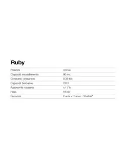 STUFA A BIOETANOLO TECNO AIR SYSTEM "RUBY" BORDEAUX 3 KW