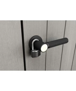 PORTA ATTREZZI DA ESTERNO "HIGH STORE" IN DUOTECH GRIGIO 140X73,6X170,4 CM