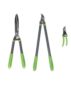 SET DI 3 STRUMENTI DA TAGLIO RIBIMEX "PRSMCHBX3" CON LAME IN ACCIAIO E IMPUGNATURA IN PVC