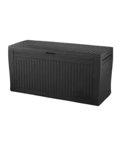 BAULE DA ESTERNO KETER "COMFY" IN RESINA GRAFITE EFFETTO LEGNO 270 LT 116,7X44,7X57 CM