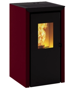 STUFA A PELLET INVICTA "BASSANO" ROSSO 4,2 KW