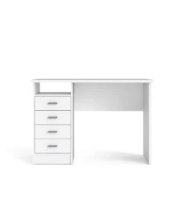 SCRIVANIA CON 4 CASSETTI BIANCA, 110X76X48,5 CM