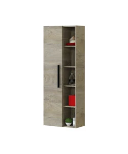 COLONNA SOSPESA BAGNO 1 ANTA "CHLOE" COLORE ROVERE