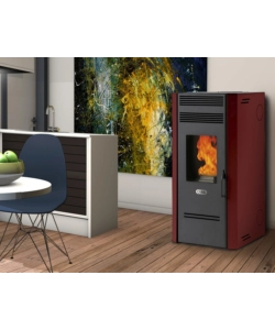 STUFA A PELLET VENTILATA CARIS "MAYLEA" CON HEALTHSYSTEM BORDEAUX 7,1 KW